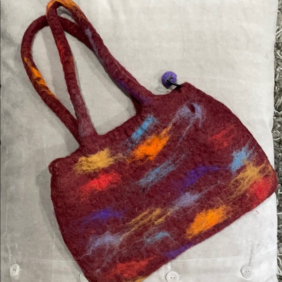 Handbags - 100% Wool Purse Made in Nepal